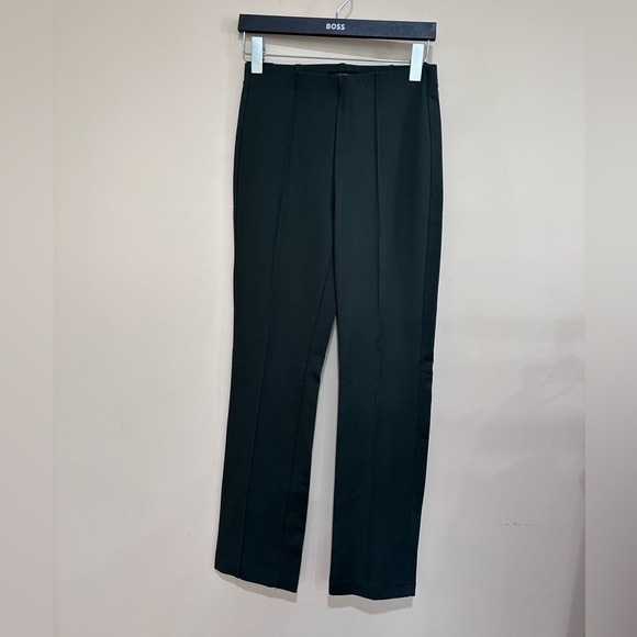 Banana Republic Dark Green ponte Straight Leg Pants. Size small. NWT - Picture 5 of 10